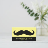 Schwarzer Schnurrbart Visitenkarte (Stehend Vorderseite)