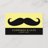 Schwarzer Schnurrbart Visitenkarte (Vorderseite)