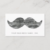 Schwarzer Schnurrbart Visitenkarte (Vorderseite)