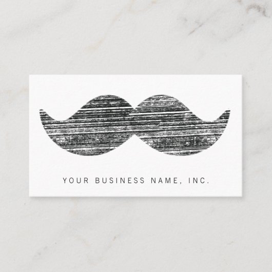 Schwarzer Schnurrbart Visitenkarte (Vorderseite)