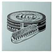 Schwarzer Schuhpolster Fliese (Vorderseite)