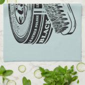 Schwarzer Schuhpolster Geschirrtuch (Gefaltet)