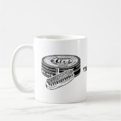 Schwarzer Schuhpolster Kaffeetasse (Links)