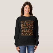 Schwarzer Schulleiter Magie Afrika Stolz Melanin S Sweatshirt (Vorne ganz)