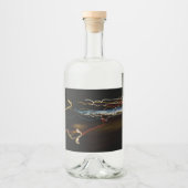 Schwarzer Schütze Alkoholflaschenetikett (Vorderseite)