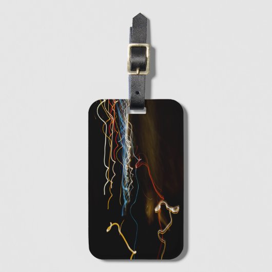 Schwarzer Schütze Gepäckanhänger (Vorderseite Vertikal)