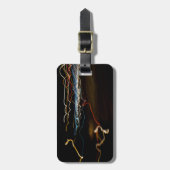 Schwarzer Schütze Gepäckanhänger (Vorderseite vertikal)