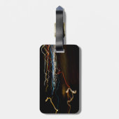 Schwarzer Schütze Gepäckanhänger (Rückseite vertikal)