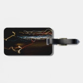 Schwarzer Schütze Gepäckanhänger (Rückseite horizontal)