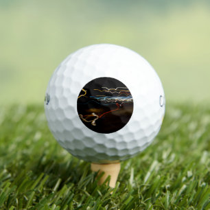 schwarzer Schütze Golfball