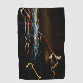 Schwarzer Schütze Golfhandtuch (Vorderseite)