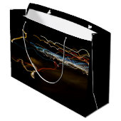 Schwarzer Schütze Große Geschenktüte (Rückseite Schrägansicht)