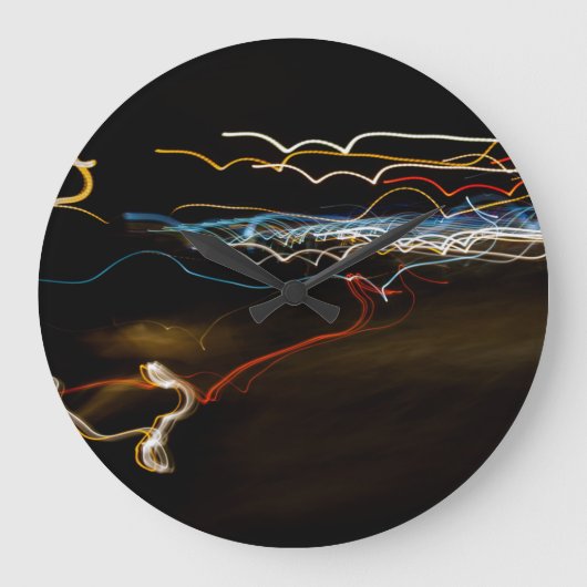 Schwarzer Schütze Große Wanduhr (Vorderseite)