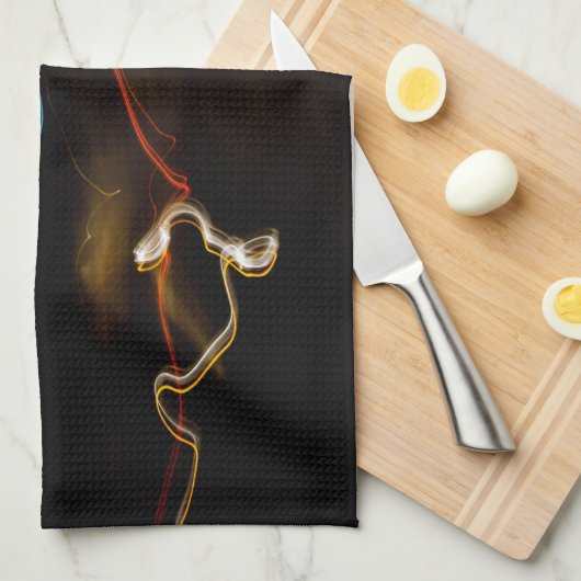 Schwarzer Schütze Handtuch (Viertel Falte)