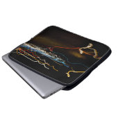 Schwarzer Schütze Laptopschutzhülle (Vorne Knopf)