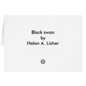 Schwarzer Schwan (Rückseite Horizontal)