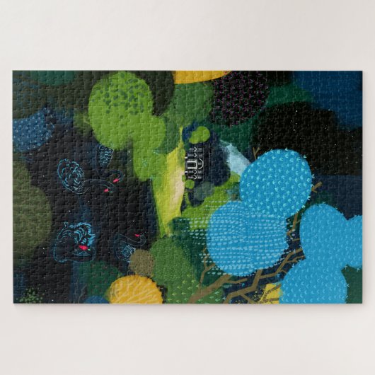 Schwarzer Schwan am See Puzzle (Horizontal)