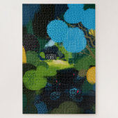 Schwarzer Schwan am See Puzzle (Vertikal)