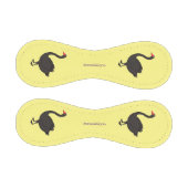 Schwarzer Schwan-Cartoon-Abbildung Baseball (Paneele)