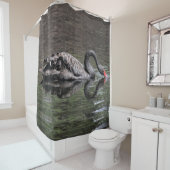 Schwarzer Schwan Duschvorhang (Beispiel)