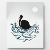 Schwarzer Schwan Fotoplatte (Vorderseite)