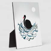 Schwarzer Schwan Fotoplatte (Seite)