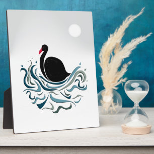 Schwarzer Schwan Fotoplatte
