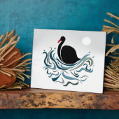 Schwarzer Schwan Fotoplatte (Seite)