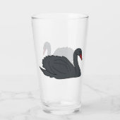 Schwarzer Schwan Glas (Rückseite)