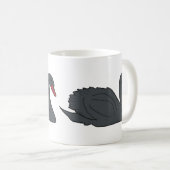 Schwarzer Schwan Kaffeetasse (VorderseiteRechts)
