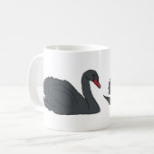 Schwarzer Schwan Kaffeetasse (Vorderseite Links)