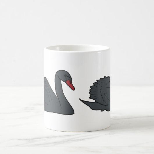 Schwarzer Schwan Kaffeetasse (Mittel)