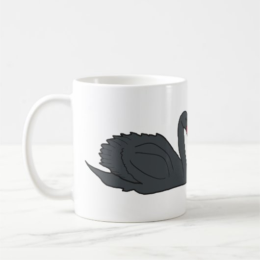 Schwarzer Schwan Kaffeetasse (Links)