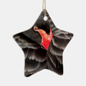 Schwarzer Schwan Keramikornament (Rechts)