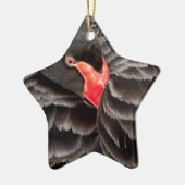 Schwarzer Schwan Keramikornament (Links)