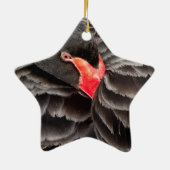 Schwarzer Schwan Keramikornament (Hinten)