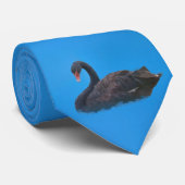 Schwarzer Schwan-Krawatte Krawatte (Gerollt)