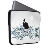 Schwarzer Schwan Laptopschutzhülle (Vorne Rechts)