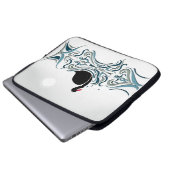 Schwarzer Schwan Laptopschutzhülle (Vorne Knopf)