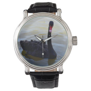 Schwarzer Schwan, Mens Wristwatch Armbanduhr