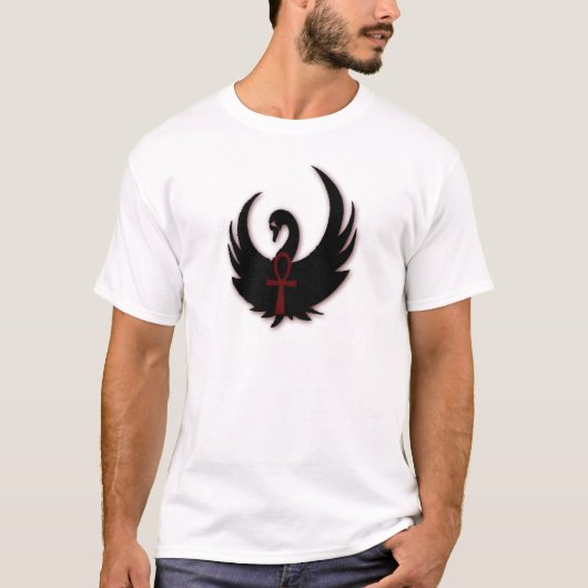 Schwarzer Schwan mit Ankh T-Shirt (Vorderseite)