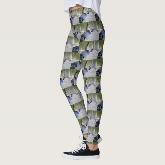 Schwarzer Schwan mit Babys, Leggings (Links)