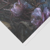 Schwarzer Schwan mit Lila Florals Decoupage Seidenpapier (Ausschnitt)