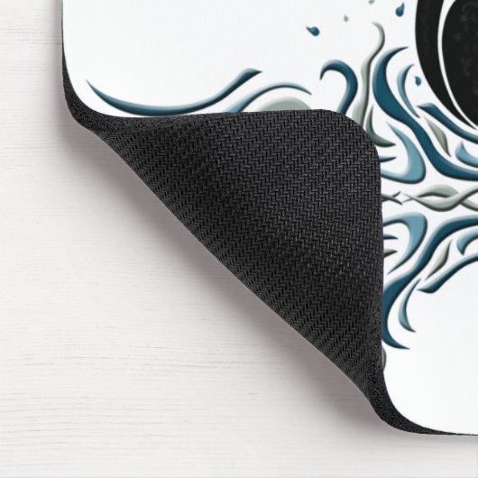 Schwarzer Schwan Mousepad (Ecke)