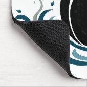 Schwarzer Schwan Mousepad (Ecke)