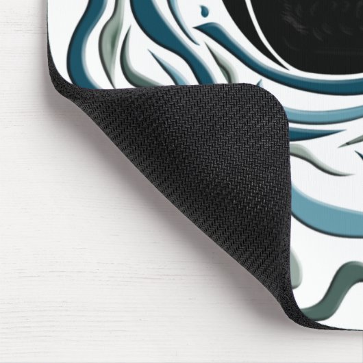 Schwarzer Schwan Mousepad (Ecke)