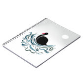 Schwarzer Schwan Notizblock (Linke Seite)