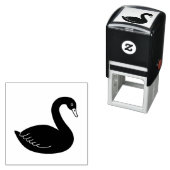 Schwarzer Schwan Permastempel (Beispiel)