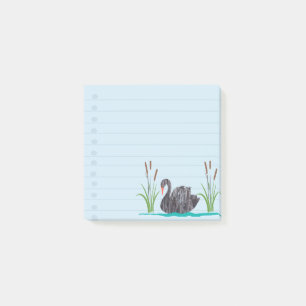Schwarzer Schwan Post-it Klebezettel