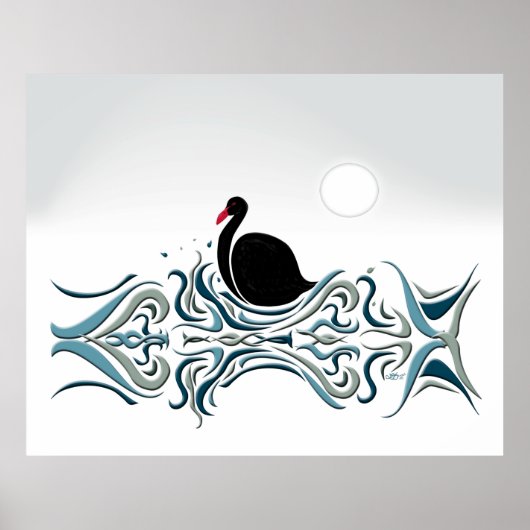 Schwarzer Schwan Poster (Vorne)